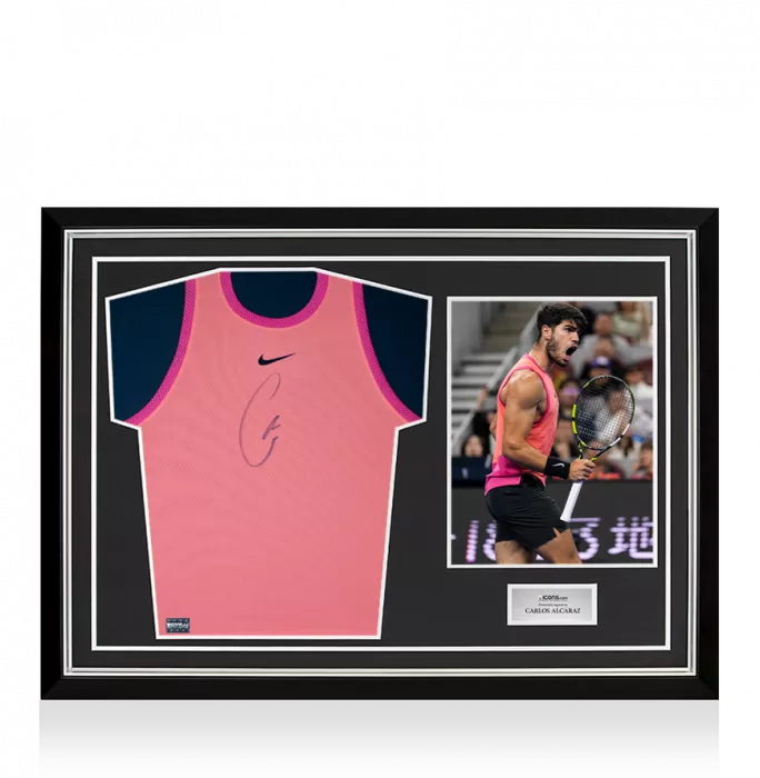 icons Carlos Alcaraz Signed Dri-Fit Slam Alcaraz NY Tank Top In Hero Frame: Option 1