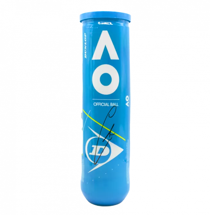 Icons Carlos Alcaraz Signed Dunlop Australian Open Tennis Ball Tube