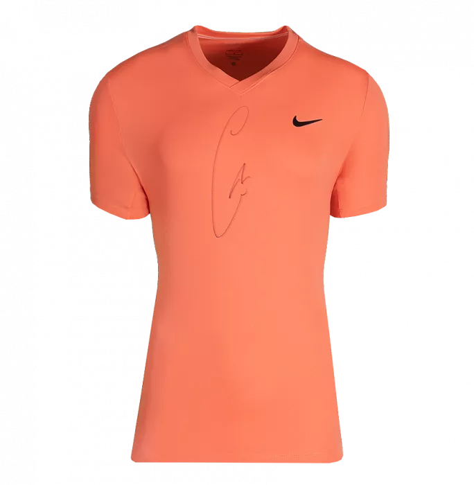 Icons Carlos Alcaraz Signed Nike Dri-Fit Court Victory Tennis T-Shirt In Deluxe Packaging