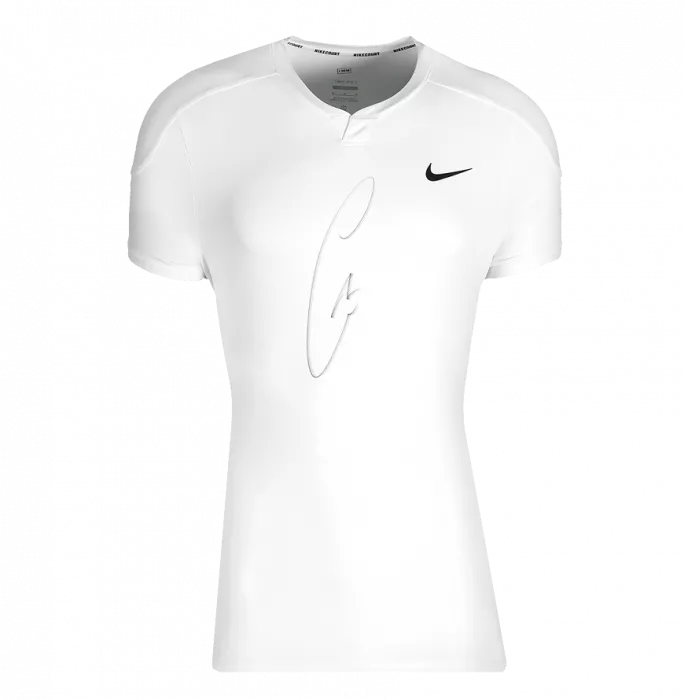 Icons Carlos Alcaraz Signed Nike Slam Men's Dri-FIT Tennis Shirt In Classic Frame