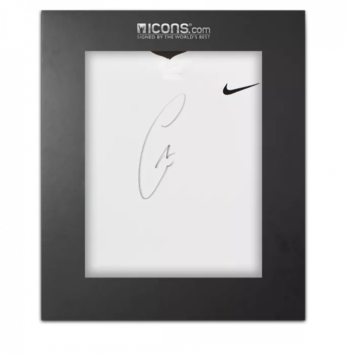 icons Carlos Alcaraz Signed Nike Slam Men's Dri-FIT Tennis Shirt In Deluxe Packaging