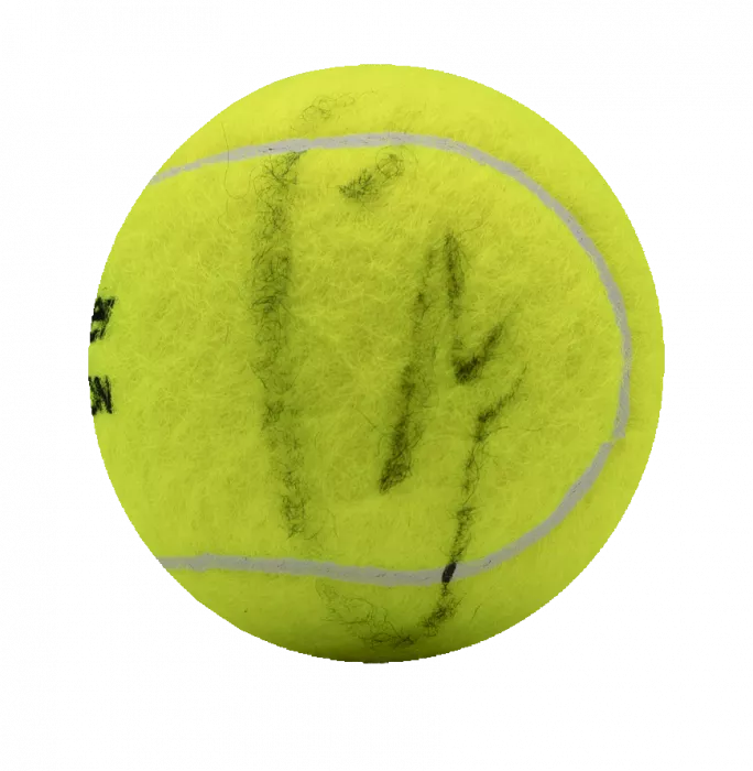 Icons Carlos Alcaraz Signed Wimbledon 2024 Tennis Ball In Acrylic Case