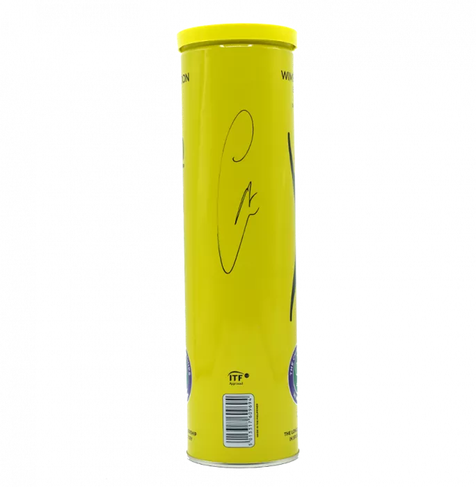 icons Carlos Alcaraz Signed Wimbledon Tennis Ball Tube