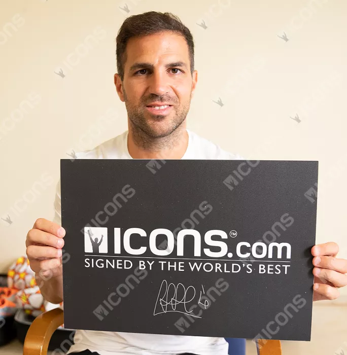 Icons Cesc Fabregas Signed Plaque And Photo Frame: Arsenal Icon