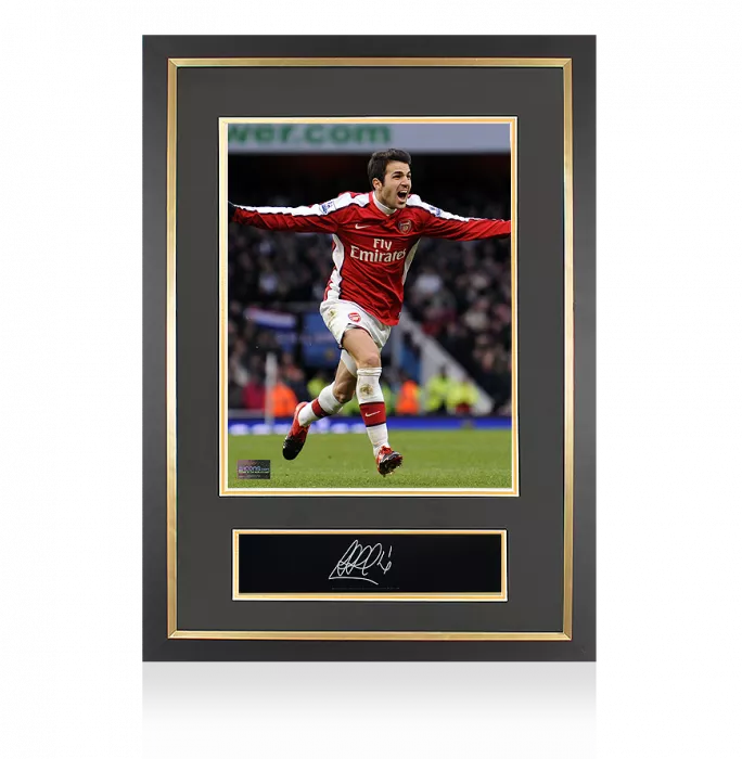 Icons Cesc Fabregas Signed Plaque And Photo Frame: Arsenal Icon