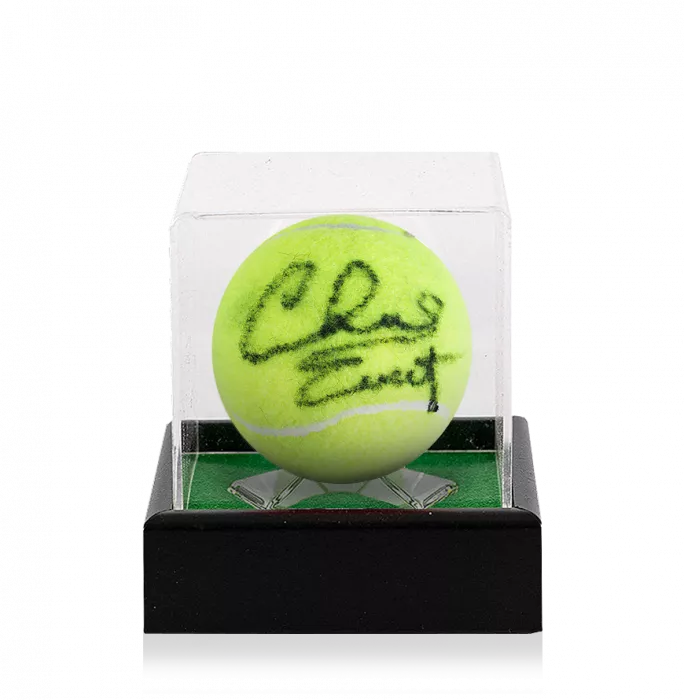 icons Chris Evert Signed Penn Tennis Ball In Acrylic Case