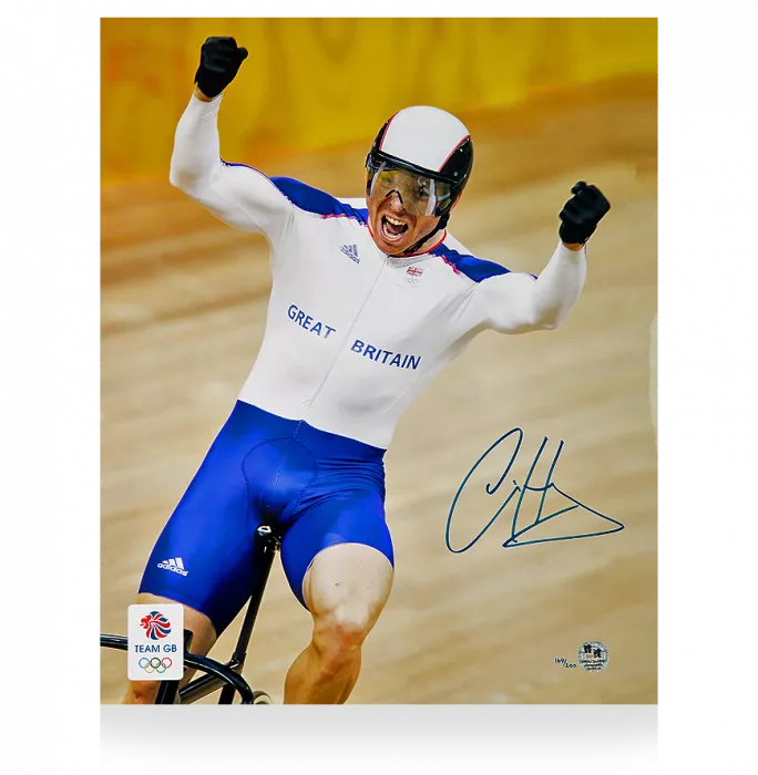 Icons Chris Hoy Signed Limited Edition Team GB Photo: Olympic Legend