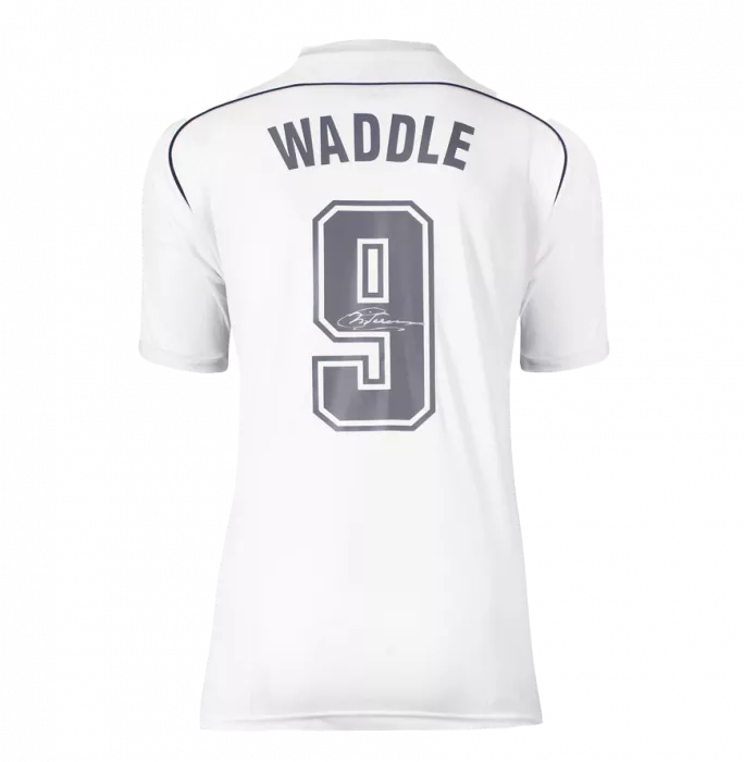 Icons Chris Waddle Official Tottenham Hotspur Signed And Framed 1986 Home Shirt