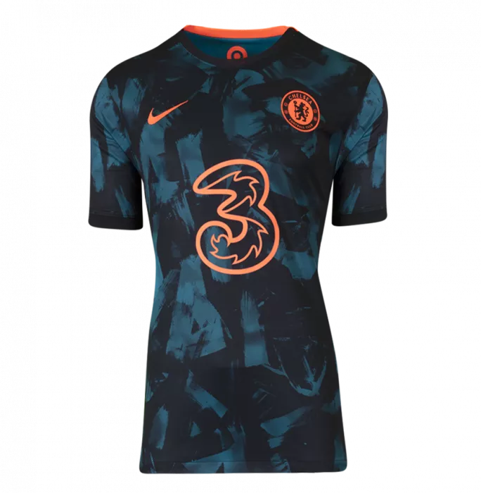 Icons Christian Pulisic Back Signed Chelsea 2021-22 Third Shirt