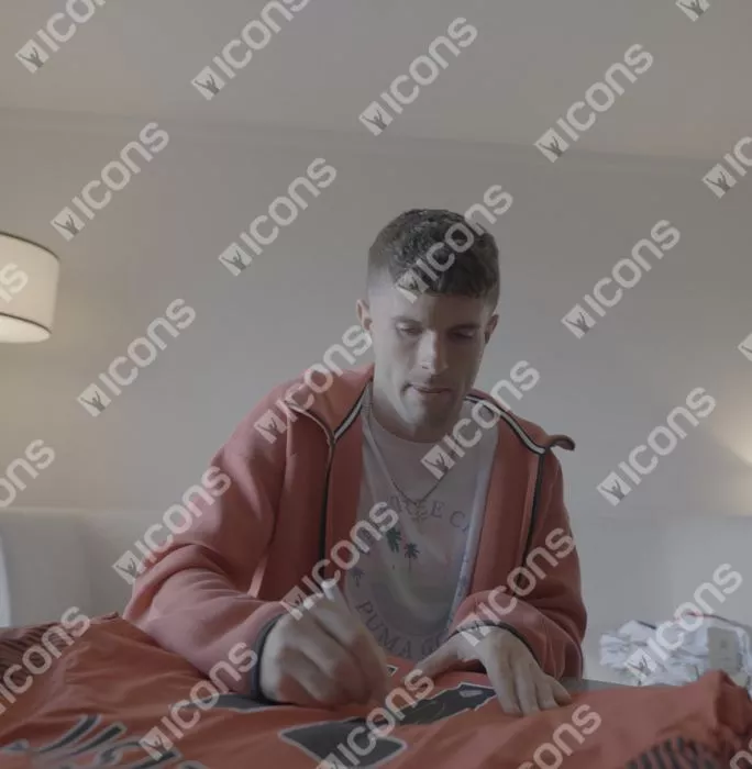 Icons Christian Pulisic Official AC Milan Back Signed And Framed 2023-24 Home Shirt