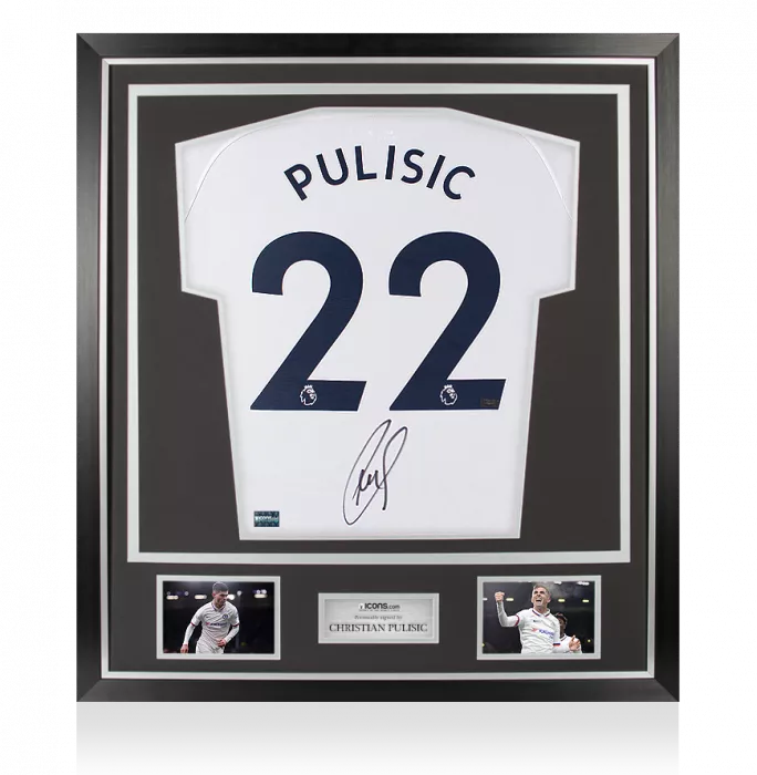Icons Christian Pulisic Signed Chelsea 2019-20 Away Shirt In Classic Frame