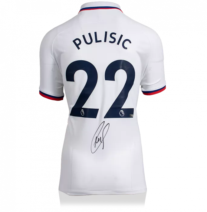 icons Christian Pulisic Signed Chelsea 2019-20 Away Shirt