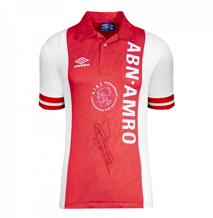 Icons Clarence Seedorf Back Signed AFC Ajax 1993-94 Home Shirt In Classic Frame