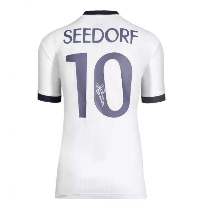 Icons Clarence Seedorf Back Signed Real Madrid Icon Shirt With Fan Style Numbers In Classic Frame
