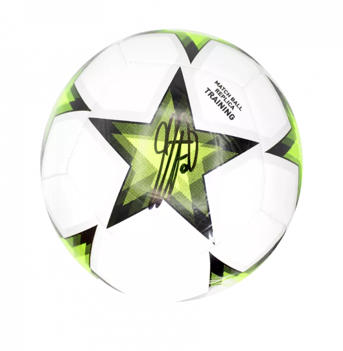 Icons Clarence Seedorf Official UEFA Champions League Signed Football In Acrylic Case