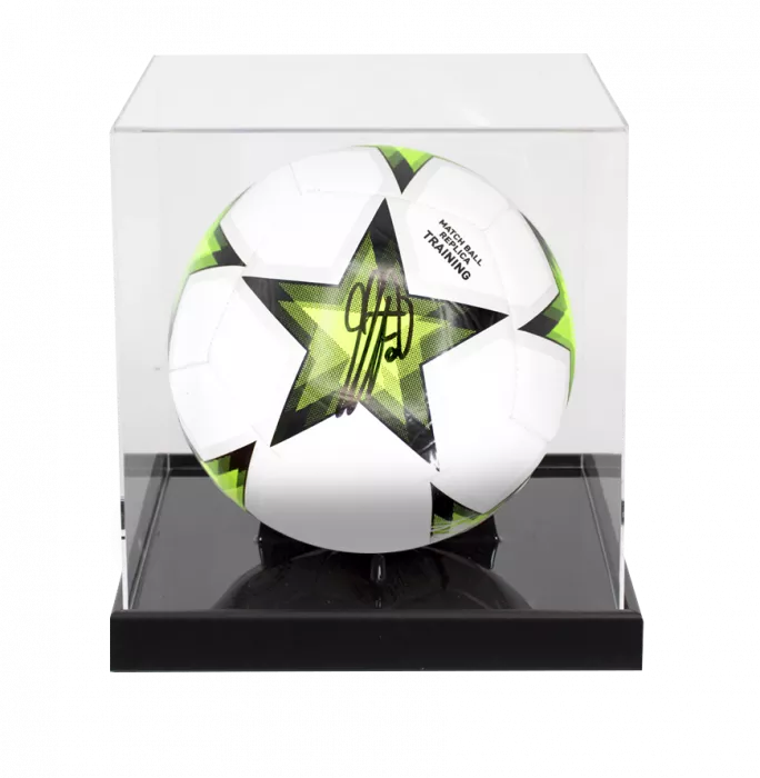 icons Clarence Seedorf Signed UEFA Champions League Football In Acrylic Case