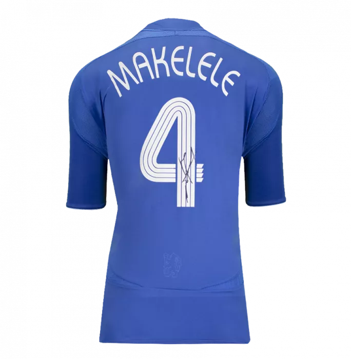 icons Claude Makelele Back Signed Chelsea FC 2005-06 Home Shirt