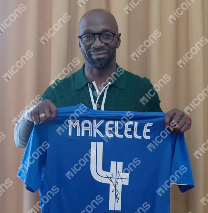 Icons Claude Makelele Back Signed Chelsea FC 2005-06 Home Shirt: Centenary Edition
