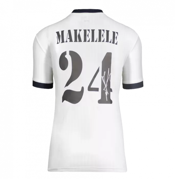 Icons Claude Makelele Back Signed Real Madrid CF Icon Shirt With Fan Style Numbers In Classic Frame