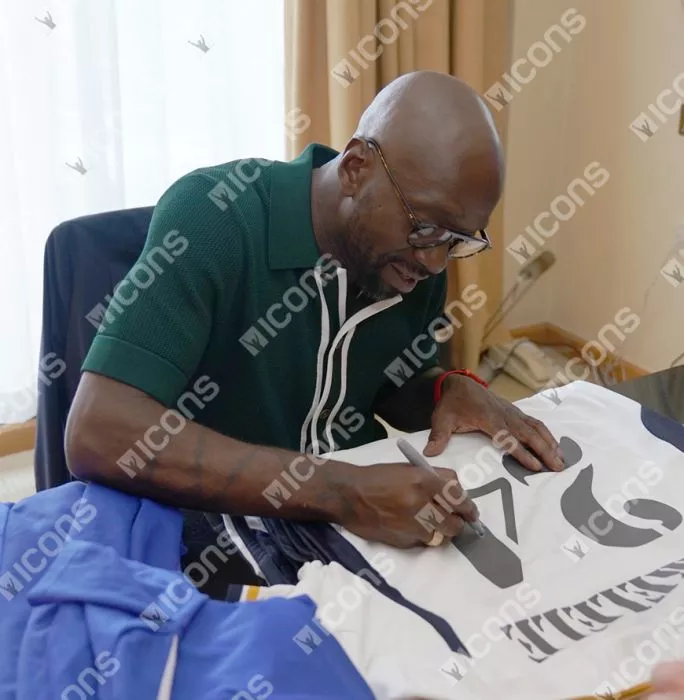 Icons Claude Makelele & Clarence Seedorf Signed Real Madrid Shirts In Classic Dual Frame