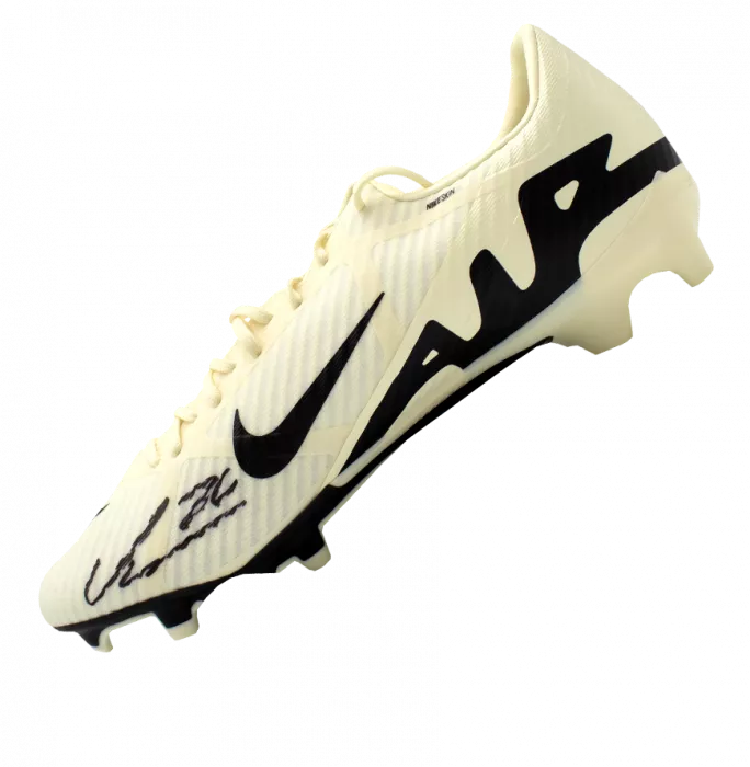 Icons Cole Palmer Signed Nike Mercurial Vapor Boot In Acrylic Case