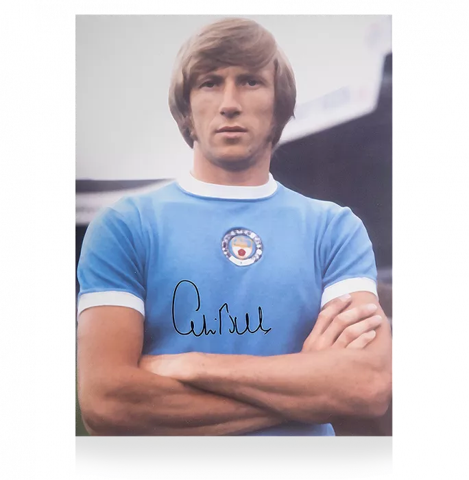 icons Colin Bell Signed Manchester City Photo: City Icon