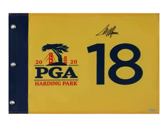 Icons Collin Morikawa Signed 2020 PGA Championship Pin Flag