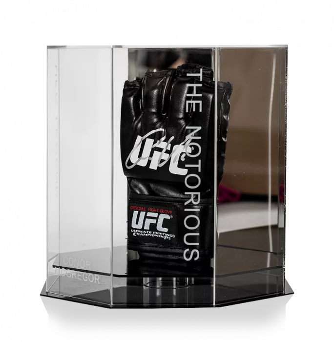 Icons Conor McGregor Signed UFC Glove In Octagon Display Case