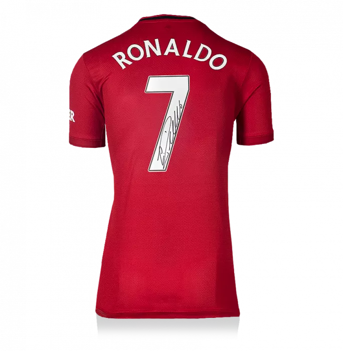 icons Cristiano Ronaldo Back Signed Manchester United 2019-20 Home Shirt