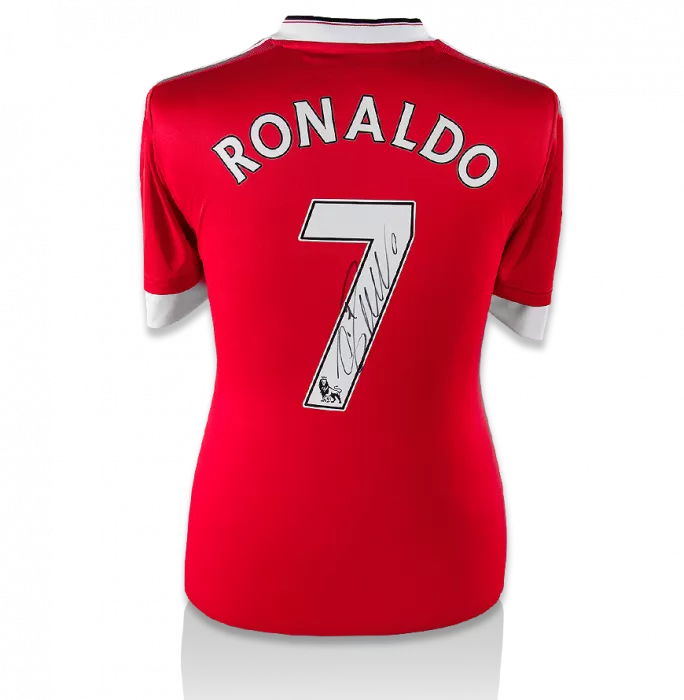 Icons Cristiano Ronaldo Back Signed Manchester United Home Shirt