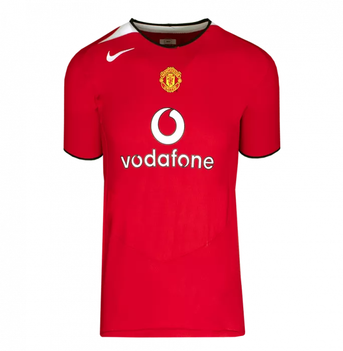 Icons Cristiano Ronaldo Back Signed Manchester United Retro Shirt