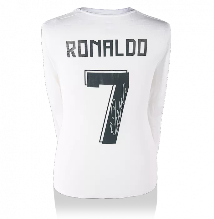 Icons Cristiano Ronaldo Back Signed Real Madrid 2015-16 Home Shirt