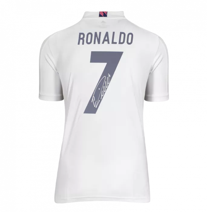 Icons Cristiano Ronaldo Back Signed Real Madrid 2020-21 Home Shirt In Classic Frame
