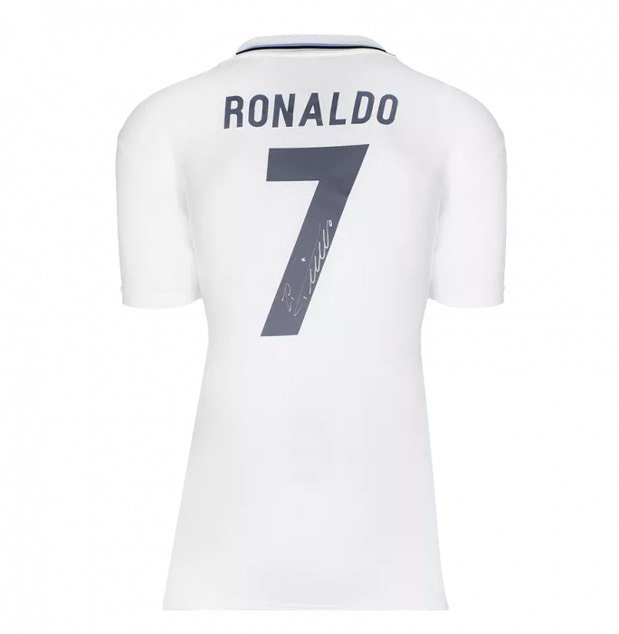 Icons Cristiano Ronaldo Back Signed Real Madrid Modern Home Shirt In Classic Frame