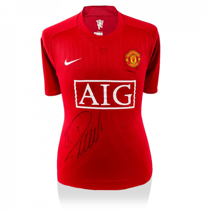 Icons Cristiano Ronaldo Front Signed Manchester United 2007-08 Home Shirt