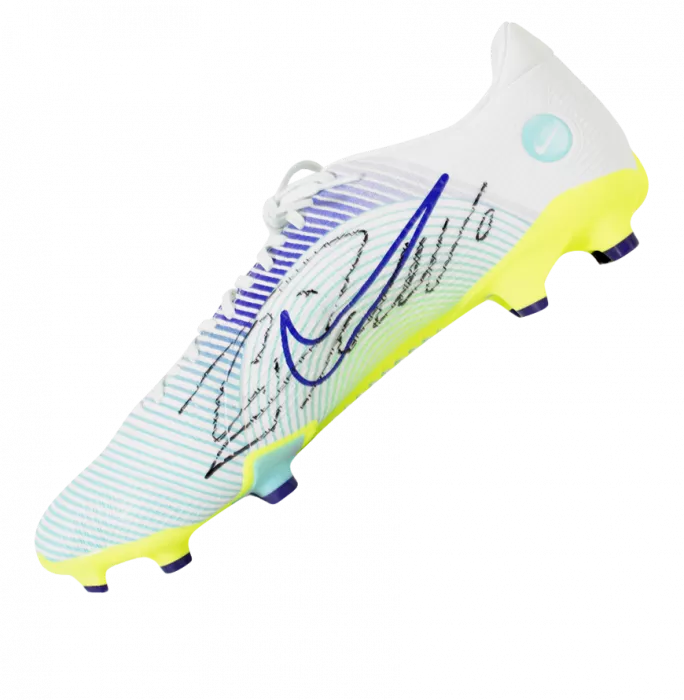 Icons Cristiano Ronaldo Official UEFA Champions League Signed Nike Boot In Photo Acrylic Case: Option 1