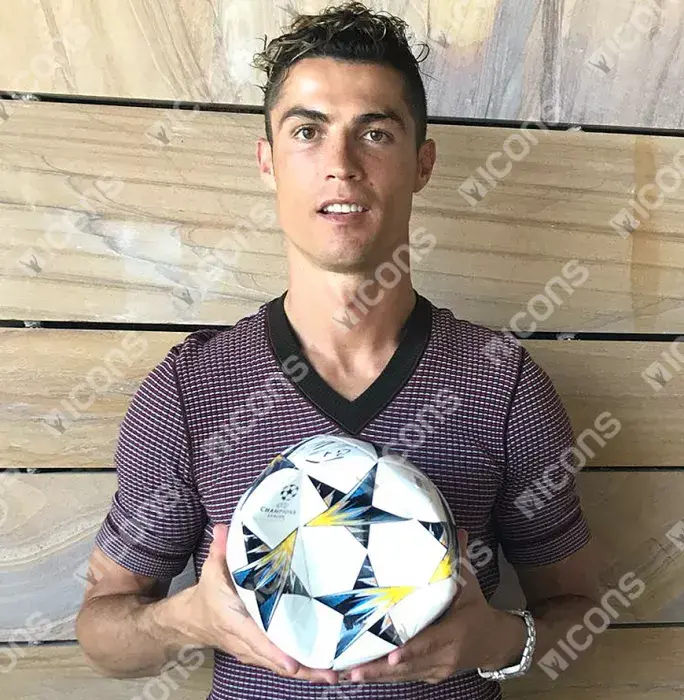 Icons Cristiano Ronaldo Signed 2018 UEFA Champions League Final Football