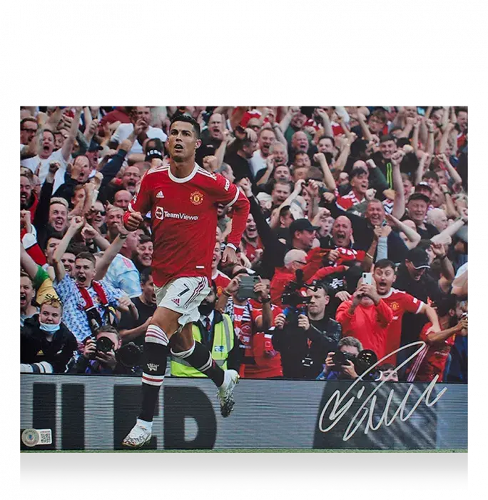 Icons Cristiano Ronaldo Signed And Framed Manchester United Photo: Fans' Favourite