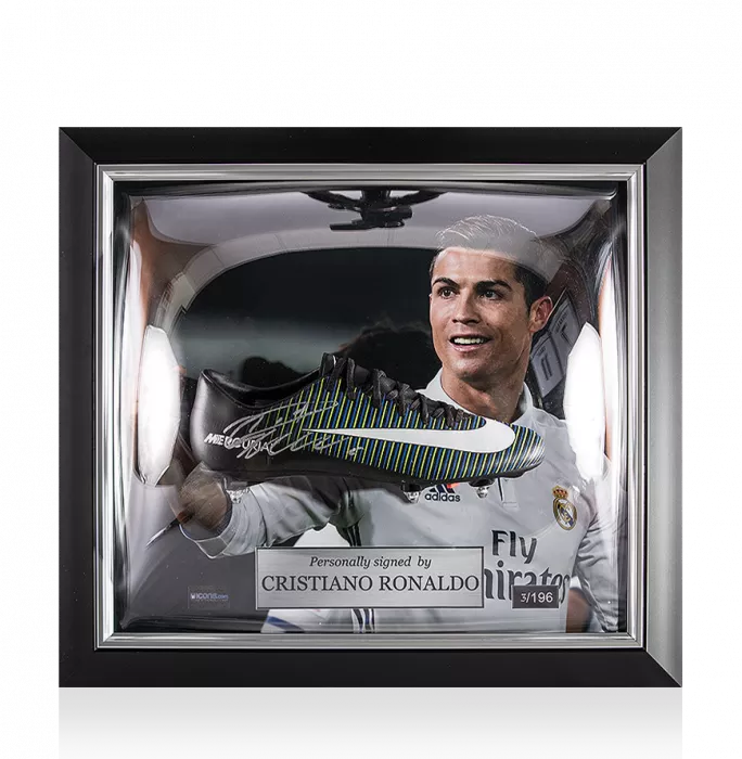 Icons Cristiano Ronaldo Signed And Framed Nike Mercurial Victory VI Boot