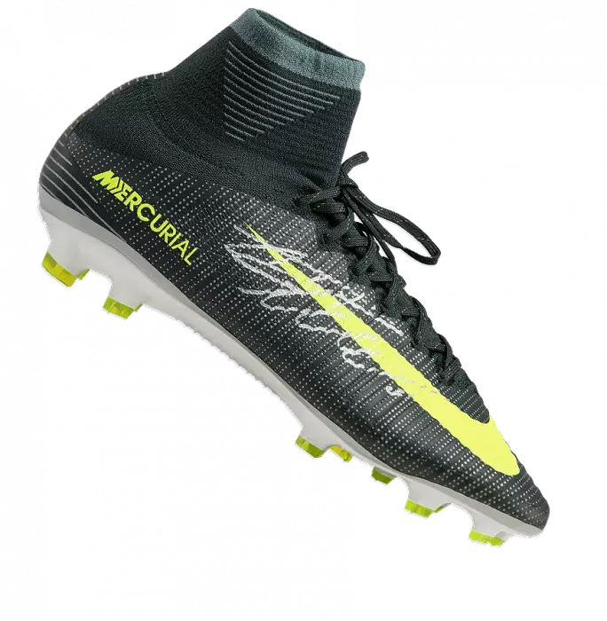 Icons Cristiano Ronaldo Signed Dark Nike Mercurial Superfly V CR7 Hightop Boot