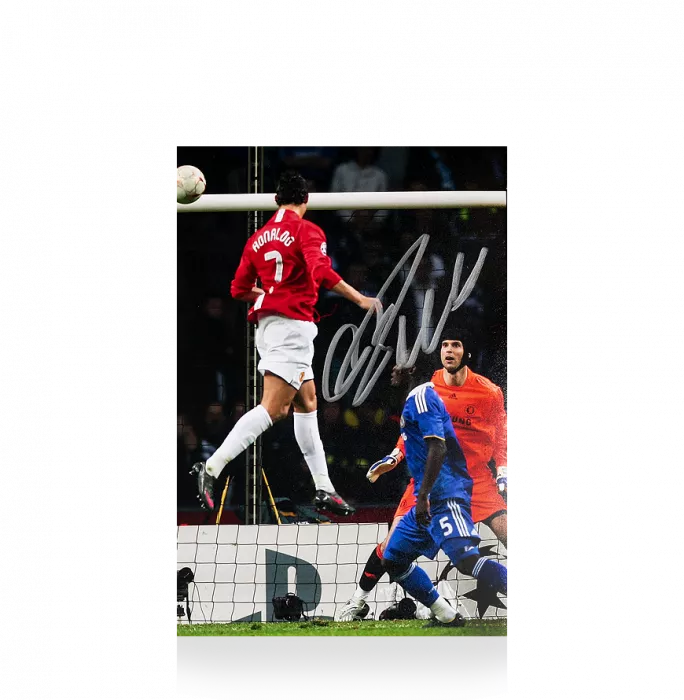 Icons Cristiano Ronaldo Signed Mini Manchester United Photo: 2008 UEFA Champions League Winner