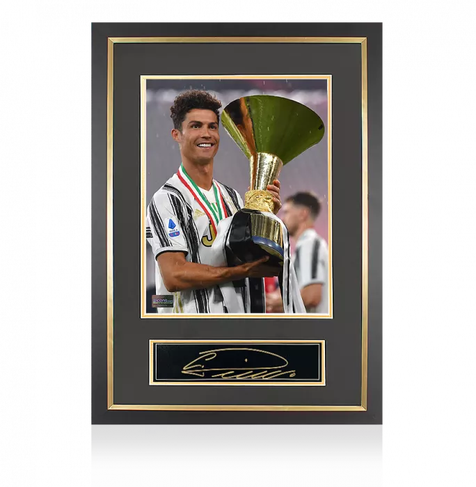 icons Cristiano Ronaldo Signed Plaque and Photo Frame: Juventus Icon
