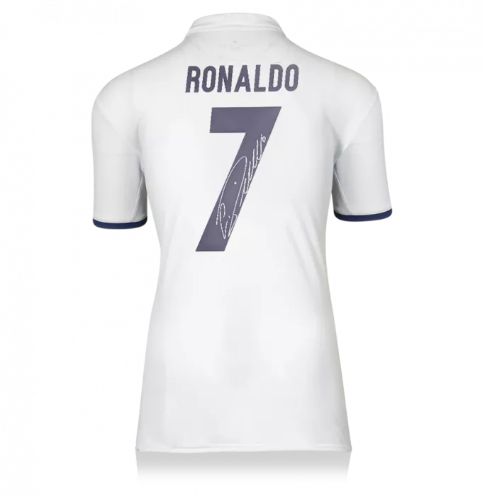 icons Cristiano Ronaldo Signed Real Madrid 2016-17 Home Shirt