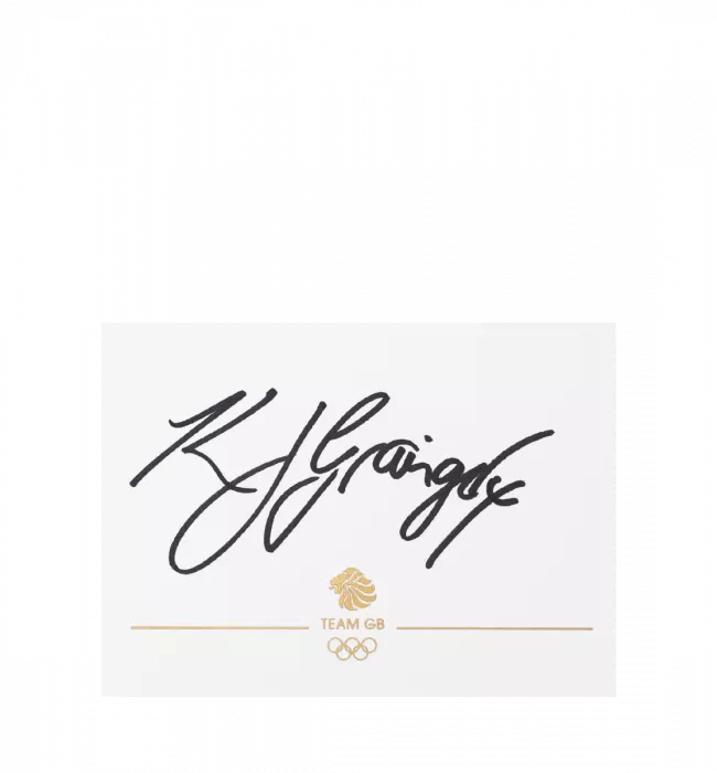 Icons Dame Katherine Grainger Signed Team GB Card And Photo Frame: Option 1