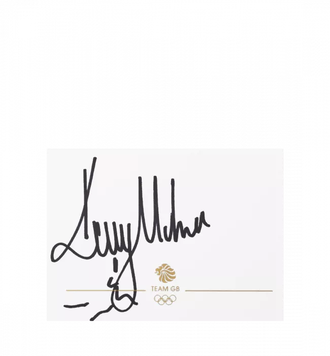 Icons Dame Kelly Holmes Signed Team GB Card And Photo Frame: Option 1