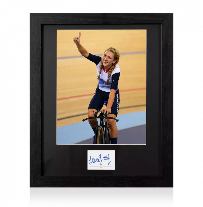 icons Dame Laura Kenny Signed Team GB Card and Photo Frame: Option 1