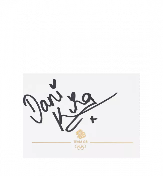Icons Dani Rowe Signed Team GB Card And Photo Frame: Option 1