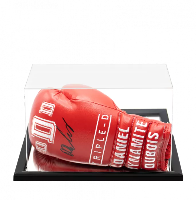 Icons Daniel Dubois Signed Triple-D Red Boxing Glove In Acrylic Case