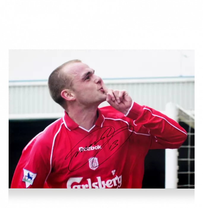 Icons Danny Murphy Signed Liverpool FC Photo In Premium Photo Frame: Reds Legend