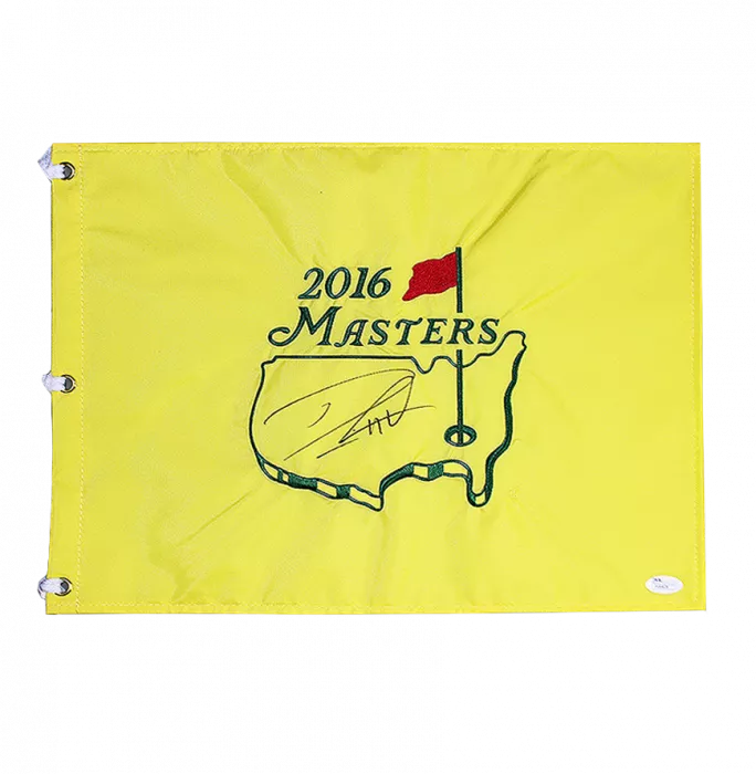 icons Danny Willett Signed 2016 Augusta National Masters Pin Flag